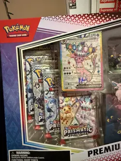 Pokemon TCG Scarlet & Violet Prismatic Evolutions Premium Figure Collection Box - Image 2