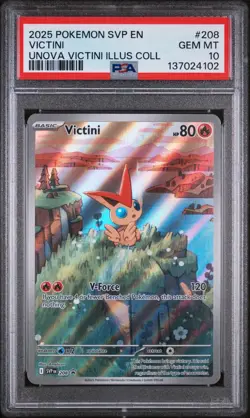 Victini 208 Black Star Promo PSA 10 Pokemon TCG SVP English - Image 1
