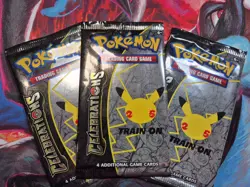 Pokemon 25th Celebrations Booster Pack Anniversary -NEW FACTORY SEALED - 3 Packs - Image 1