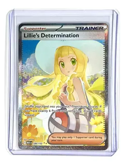 Lillie’s Determination 184/132 Special Illustration Rare Pokemon Mega Evolution - Image 3