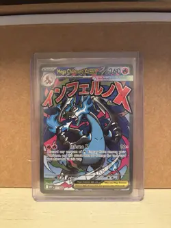Pokemon Mega Charizard X EX Promo 023 Mega Evolution Holo Phantasmal Flames - Image 1