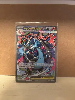 Pokemon Mega Charizard X EX Promo 023 Mega Evolution Holo Phantasmal Flames - Image 4