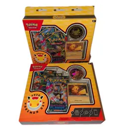 2x 2026 Pokemon Day TCG Box - Pikachu Promo, Coin, 3 Boosters - Sealed Lot of 2 - Image 1