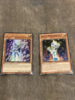 Yugioh Silent Magician LV8 (Ultra Rare) + Silent Magician LV4 - Set YGLD - Image 1