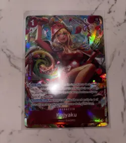 OP11-004 a Fist of Divine Speed KUJYAKU SR alternative art ( one piece tcg ) - Image 1