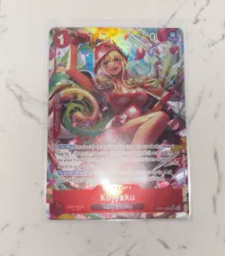 OP11-004 a Fist of Divine Speed KUJYAKU SR alternative art ( one piece tcg ) - Image 4