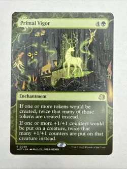 Primal Vigor Wilds of Eldraine: Enchanting Tales Regular Magic MTG Card NM - Image 1