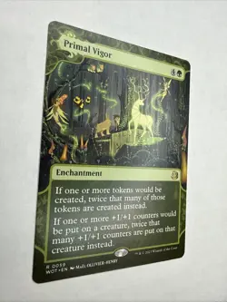 Primal Vigor Wilds of Eldraine: Enchanting Tales Regular Magic MTG Card NM - Image 2