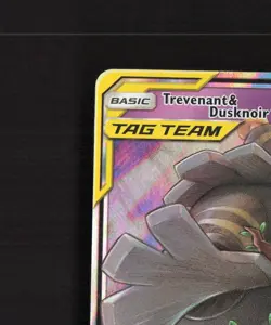 Trevenant & Dusknoir GX SM217 Sun & Moon Black Star Promo Holo Pokemon Card LP - Image 3