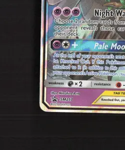 Trevenant & Dusknoir GX SM217 Sun & Moon Black Star Promo Holo Pokemon Card LP - Image 5