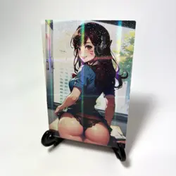 Overwatch D.Va Sexy Hot Anime Waifu Girl Doujin Lewd Goddess Story Holo Art Card - Image 2