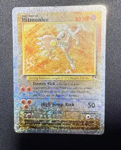 Hitmonlee 13/110 Legendary Collection Reverse Holo - Damaged Has Creases + Wear - Image 1