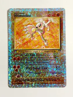 Hitmonlee 13/110 Legendary Collection Reverse Holo - MP/HP has creases + dents - Image 1
