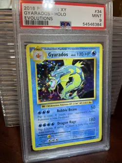 Pokemon 2016 XY Evolutions Gyarados Holo 34/108 PSA 9 Mint - Image 2