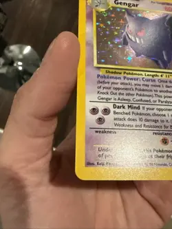 Pokemon Gengar Holo Rare 5/62 Fossil Base Set 1999 MP - Image 4