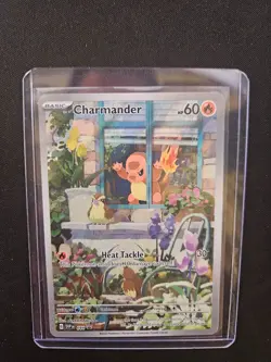 Pokemon TCG Charmander 044 Promo Full Art Holo Black Star Promo NM Condition - Image 1