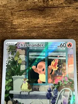 Pokemon TCG Charmander 044 SV: Scarlet & Violet Full Art Holo Black Star Promo - Image 2