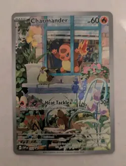 Pokemon TCG Charmander 044 SV: Scarlet & Violet Full Art Holo Black Star Promo - Image 1