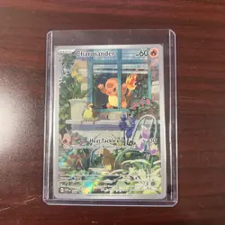 Pokemon TCG Charmander 044 SV: Scarlet & Violet Full Art Holo Black Star Promo - Image 1