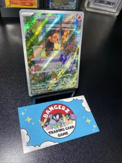 Pokemon TCG Charmander 044 SV: Scarlet & Violet Full Art Holo Black Star Promo - Image 3