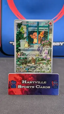 Pokemon TCG Charmander 044 SV: Scarlet & Violet Full Art Holo Black Star Promo - Image 1