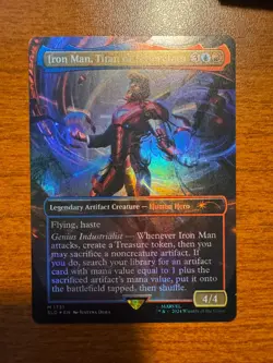MTG English Iron Man, Titan of Innovation (Rainbow Foil) NM Foil Secret Lair - Image 1