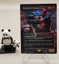 Deadpool, Trading Card 1753 Rainbow Foil Deadpool Secret Lair MTG Near Mint - Image 1