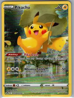 Pikachu GG30/GG70 Crown Zenith: Galarian Gallery - Pokemon Card - NM - Image 1
