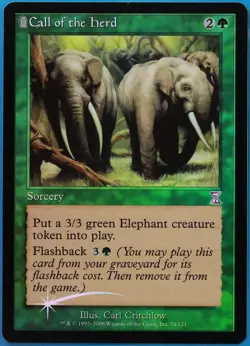 Call of the Herd FOIL Time Spiral Timeshifted PLD Special CARD (509379) ABUGames - Image 1