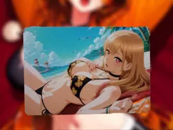 Marin Kitagawa My Dress-Up Darling Anime Waifu Sexy Goddess Lewd Hentai Card - Image 1