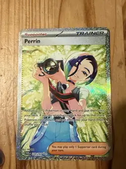 Pokemon TCG Twilight Masquerade Perrin Special Illustration Rare Card 220/167 - Image 1