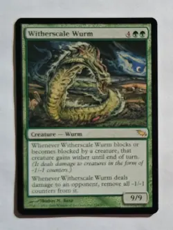 Magic MTG - Witherscale Wurm - Shadowmoor - NM - Image 1