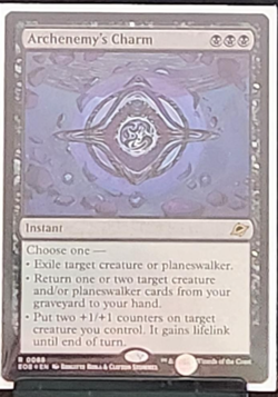 MTG Archenemy's Charm Edge of Eternities# 0088 Foil-Rare - Image 1