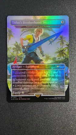Tidus's Brotherhood Sword - Sword of Truth and Justice (Rainbow Foil) Secret... - Image 1