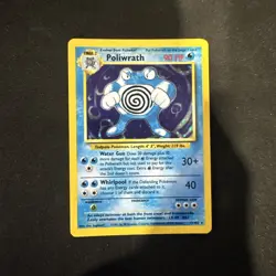 Pokemon TCG Poliwrath 13/102 Base Set Holo WOTC NEAR MINT - Image 1