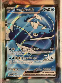 2025 Pokemon TCG Destined Rivals #211 Dondozo ex Ultra Rare PSA 10 - Image 3