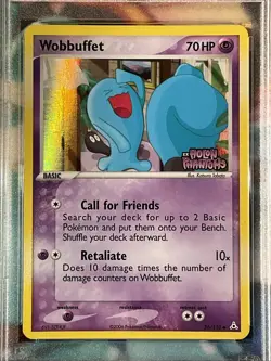 2006 Pokemon TCG Holon Phantoms #56 Wobbuffet Reverse Holo PSA 7 - Image 3