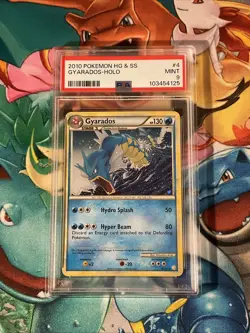 2010 Pokemon Heart Gold & Soul Silver Base Set #4 Gyarados Holo PSA 9 - Image 1
