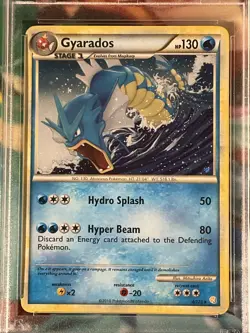 2010 Pokemon Heart Gold & Soul Silver Base Set #4 Gyarados Holo PSA 9 - Image 3