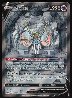 Zacian V GG48/GG70 Pokemon Crown Zenith: Galarian Gallery Ultra Rare NM/MINT - Image 1