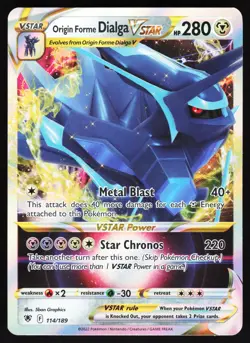 Origin Forme Dialga VSTAR 114/189 Pokemon SWSH10: Astral Radiance Ultra Rare NM - Image 1