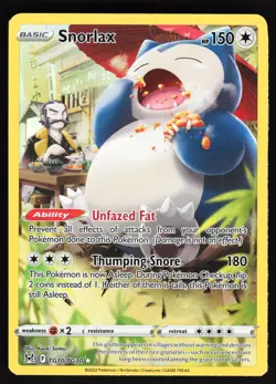 Snorlax TG10/TG30 Pokemon SWSH11: Lost Origin Trainer Gallery Ultra Rare NM - Image 1
