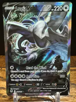 Lugia V Alt Art Ultra Rare - 186/195 - Silver Tempest Pokemon 2022 - Image 4