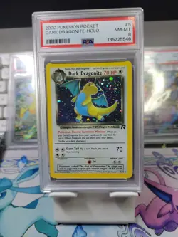 2000 POKEMON TEAM ROCKET #5/82 DARK DRAGONITE PSA 8 - Image 1