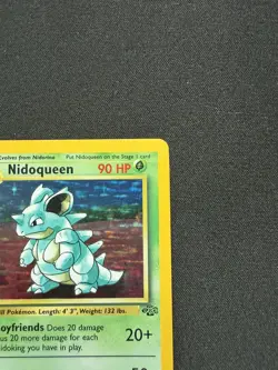 Pokemon TCG Nidoqueen Jungle 7/64 Holo Unlimited Holo Rare - MP - Image 3