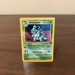 1999 Pokemon TCG Nidoqueen Holo Rare Unlimited Holo, Jungle Card 7/64 - Image 1