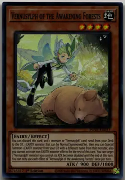 Vernusylph of the Awakening Forests Super Rare Power of the Elements POTE-EN017 - Image 1