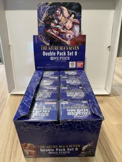 One Piece TCG OP-14 The Azure Sea's Seven Double Pack Set Vol. 9 Lot Set Of 8 - Image 1
