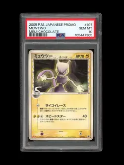 Pokemon PSA 10 GEM MINT 2005 Mewtwo Meiji Japanese Promo Card 107/PCG-P - Image 1