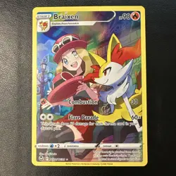 BRAIXEN TG01/TG30 Ultra Rare Pokemon TCG Silver Tempest Trainer Gallery [NM] - Image 1